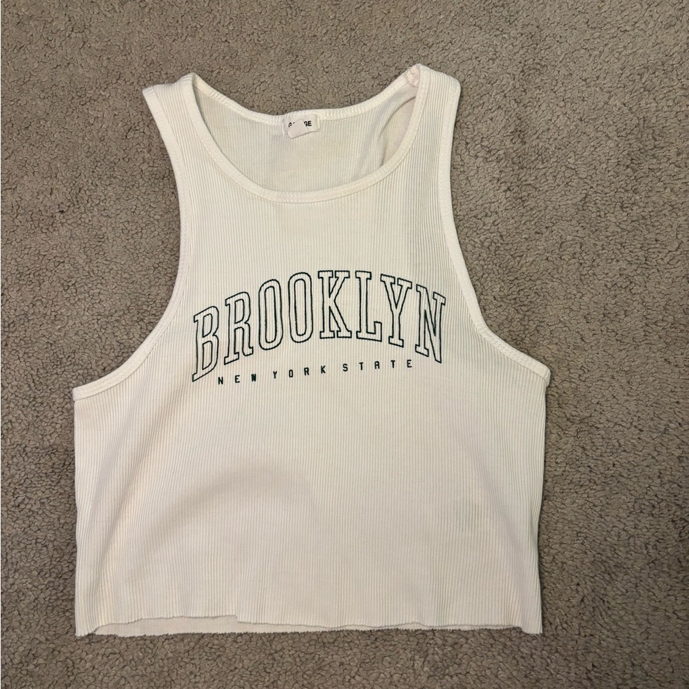 Garage cropped graphic tank